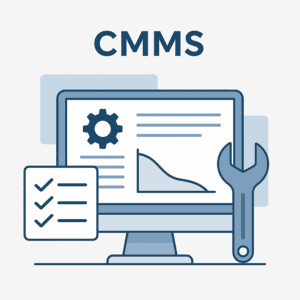 Graphic art of a CMMS supporting reliability centered maintenance