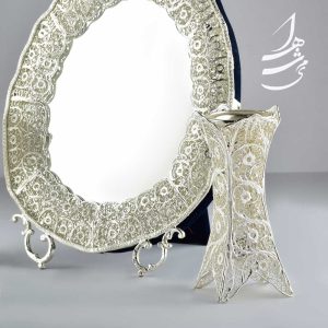 آینه و شمعدان ملیله کاری