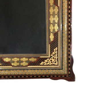 قاب خاتم کاری مدل صلیبی گوشه دار اعلاء 30*24
