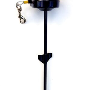 Intrekbare oprollijn met bodempin Small - 4.5m / Geel