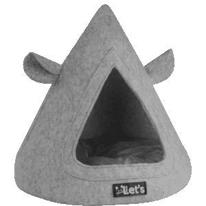 Let's sleep Pet Cave TeePee Grijs