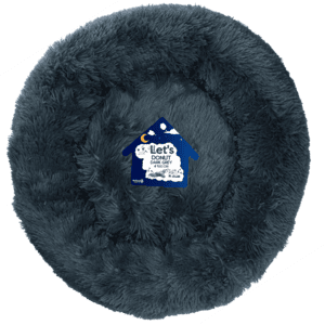 Donskleurig, comfortabel dierenmandje in donkergrijs voor katten en kleine honden. Perfect voor knusse slaapplaatsen.