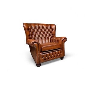 Chesterfield Devon in Antique tan rundleder NR.1