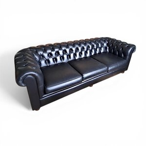 NR. 5920 Salvale Chesterfield bank 230cm Vintage Black