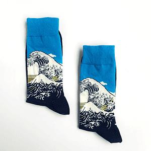 Calcetines con estampado de Ola