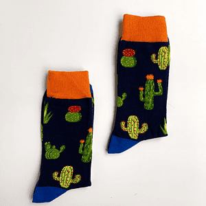 Calcetines con estampado de cactus