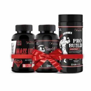 Game Changer/ Hard Core Gainer Stack: Mass UP, Test HD Pro & Probuild (Combo)