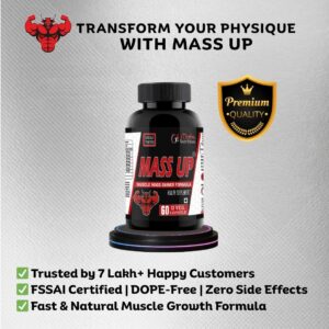 Mass UP muscle gain supplement by Mysha Nutrition – natural weight and muscle gainer with no side effects