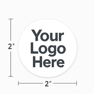2 Inch Circle Logo Custom Hard Hat Stickers