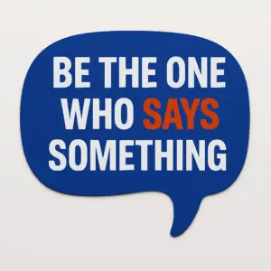 we the one who says something sticker