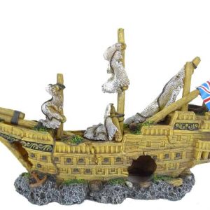English Galleon Aquarium Decor