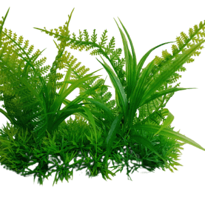 6 Inch Wide Artificial Aquarium Fern Ornament