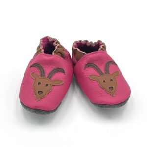 Lederfinkli "Steinbock" auf pink