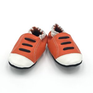 Lederfinkli "Turnschuh" orange