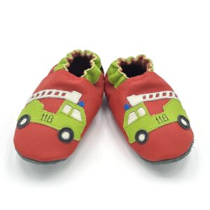 Lederfinkli "Feuerwehr" auf rot