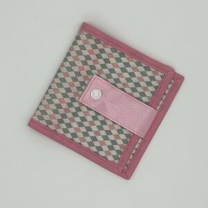 Pixie-Buch-Hülle "Rauten" rosa