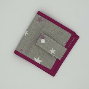 Pixie-Buch-Hülle "Sternchen" pink