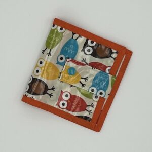 Pixie-Buch-Hülle "Eulen" orange