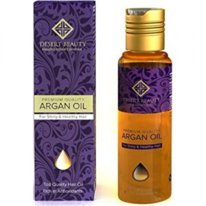Premium Argan Oil for Conditioning & Hair Loss Prevention, Provides Anti-Aging Properties (120 ML/4 OZ) Moroccan Oil Formula by Desert Beauty