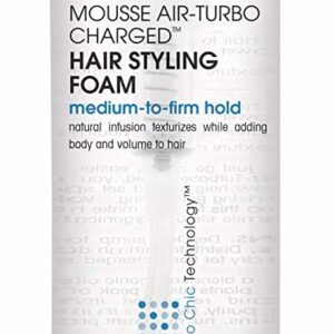 GIOVANNI Mousse Air-Turbo Charged Hair Styling Foam, 7 oz. , Lightweight for Natural Curls, Medium to Firm Hold, Wash & Go, No Parabens, Color Safe (Pack of 3)