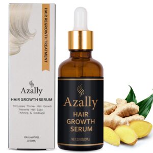 AZALLY Hair Growth Serum, Ginger Hair Growth Oil, Best Hair Loss Prevention Treatment (2.0 fl oz)