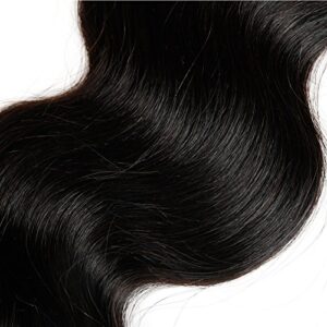 Queen Plus Hair Brazilian Lace Frontal Closure with Body Wave Unprocessed 3 Bundles (13×4) Ear to Ear with Baby Hair