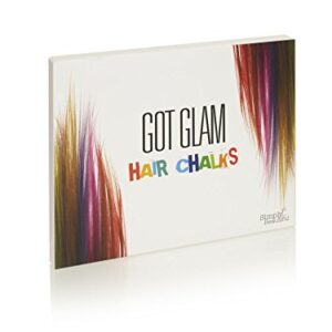 Hair Chalks Set For Children and Teens by Got Glam - 24 Temporary Hair Chalks For Instant, Non-Permanent Color