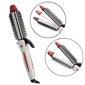 MQB 3-In-1 Ceramic Tourmaline Hair Straightener & Curler Taco Iron Wand for Your Hair