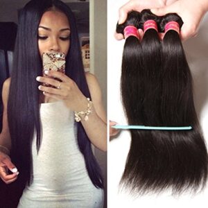 Nadula 8A Brazilian Straight Hair Weaves 3pcs/lot Virgin Remy Human Hair Bundles
