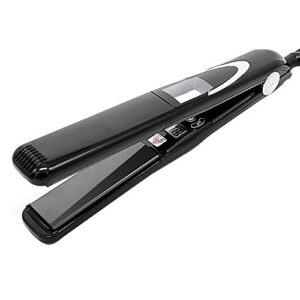 Waker Professional Tourmaline Vibration Ceramic Ionic Plates Flat Iron LCD Display Universal Voltage Hair Straightener