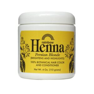 Rainbow Research Henna Botanical Hair Color and Conditioner, Persian Blonde, 4 Ounce