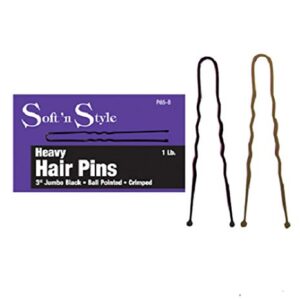 Soft 'N Style Jumbo Bronze Hair Pin Box, 1 lb