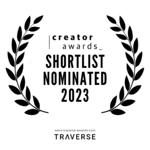 Traverse Creator Awarrds Shortlist Nominated 2023 badge.