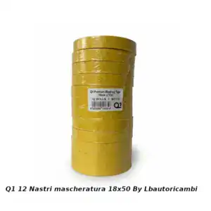 12 nastri q1 Kit mascheratura giallo Q1 Premium 18mm x 50m per carrozzeria e modellismo - lbautoricambi