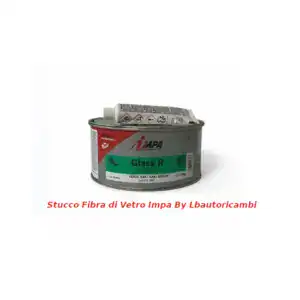 Stucco a fibra di vetro Impa Glass R verde kaki in vendita su Lbautoricambi, ideale per riparazioni carrozzeria e nautica.