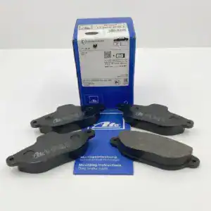 Pastiglie freno anteriori originali ATE 603950 per Fiat Panda 169, con confezione e istruzioni.