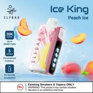 ELF BAR Ice King 30,000 puff - Peach Ice
