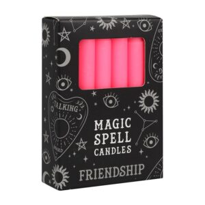Confezione da 12 Candele Magiche Rosa per "Amicizia"
