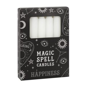 Confezione da 12 Candele Magiche Bianche per la "Felicità"