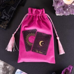 Sacchetto in Velluto con Coulisse per tarocchi Rosa