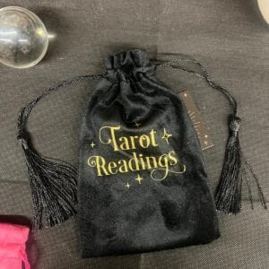 Sacchetto in Velluto con Coulisse per tarocchi Nero
