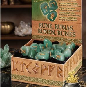 Rune in Avventurina Verde