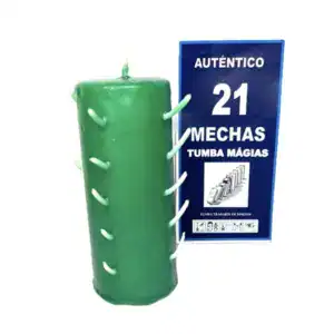 Candela Verde con 21 Stoppini
