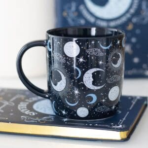 Tazza con stampa "Blue Moon"