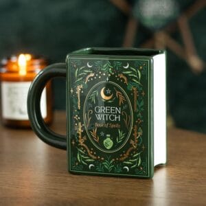 Tazza a forma di Libro "Strega Verde"