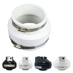 White Coupling for RadonAway Rp265i Radon Fan
