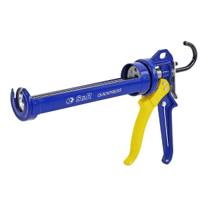 S&R Pistola per Silicone Professionale per Cartucce fino a 310 ml. Silenziosa e Comoda. Telaio girevole. Rapporto spinta 18:1