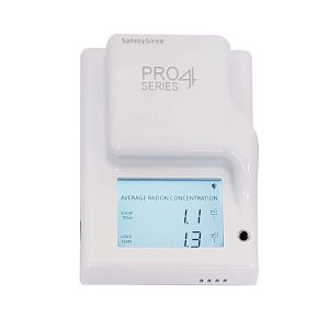 USA ONLY 🌎 – SafetySiren Pro4 Series (4th Gen) - Leader in Home Radon Detection Since 1993. Made in The USA - USA Version pCi/L