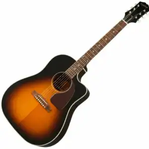 Guitarra Electroacústica EPIPHONE EE2SVSNH3 J-45 Studio EC Sunburst