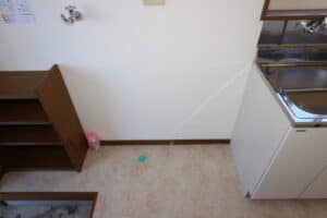 洗濯機、冷蔵庫置き場